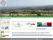 Tablet Screenshot of comune.sandemetriocorone.cs.it